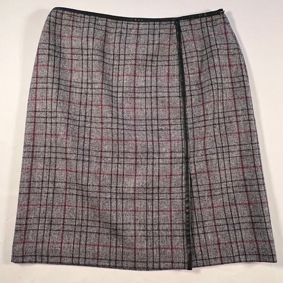 Style & Co. Wool Blend Plaid Preppy Skirt | Women's 8 - Picture 1 of 7